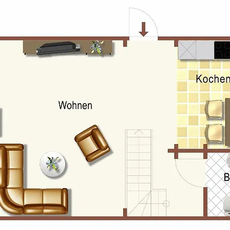 Prázdninový dům Der Fuchsbau - 3 Separate Blockhaeuser - Ruhige Lage - 50m Bis Zum Wald - Eingezaeunter Garten *