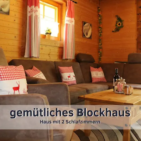 Prázdninový dům Der Fuchsbau - 3 Separate Blockhaeuser - Ruhige Lage - 50m Bis Zum Wald - Eingezaeunter Garten *
