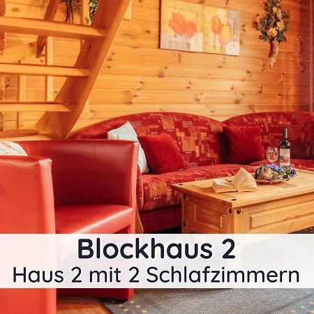 Prázdninový dům Der Fuchsbau - 3 Separate Blockhaeuser - Ruhige Lage - 50m Bis Zum Wald - Eingezaeunter Garten