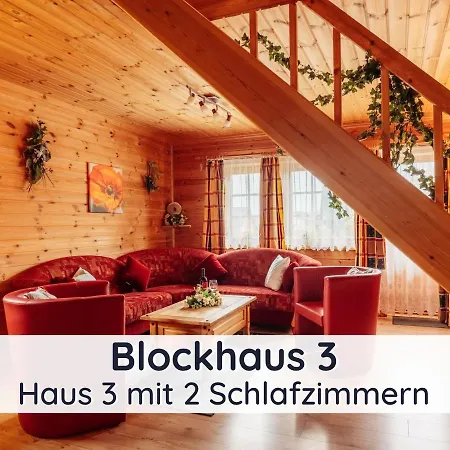 Holiday home Der Fuchsbau - 3 Separate Blockhaeuser - Ruhige Lage - 50m Bis Zum Wald - Eingezaeunter Garten